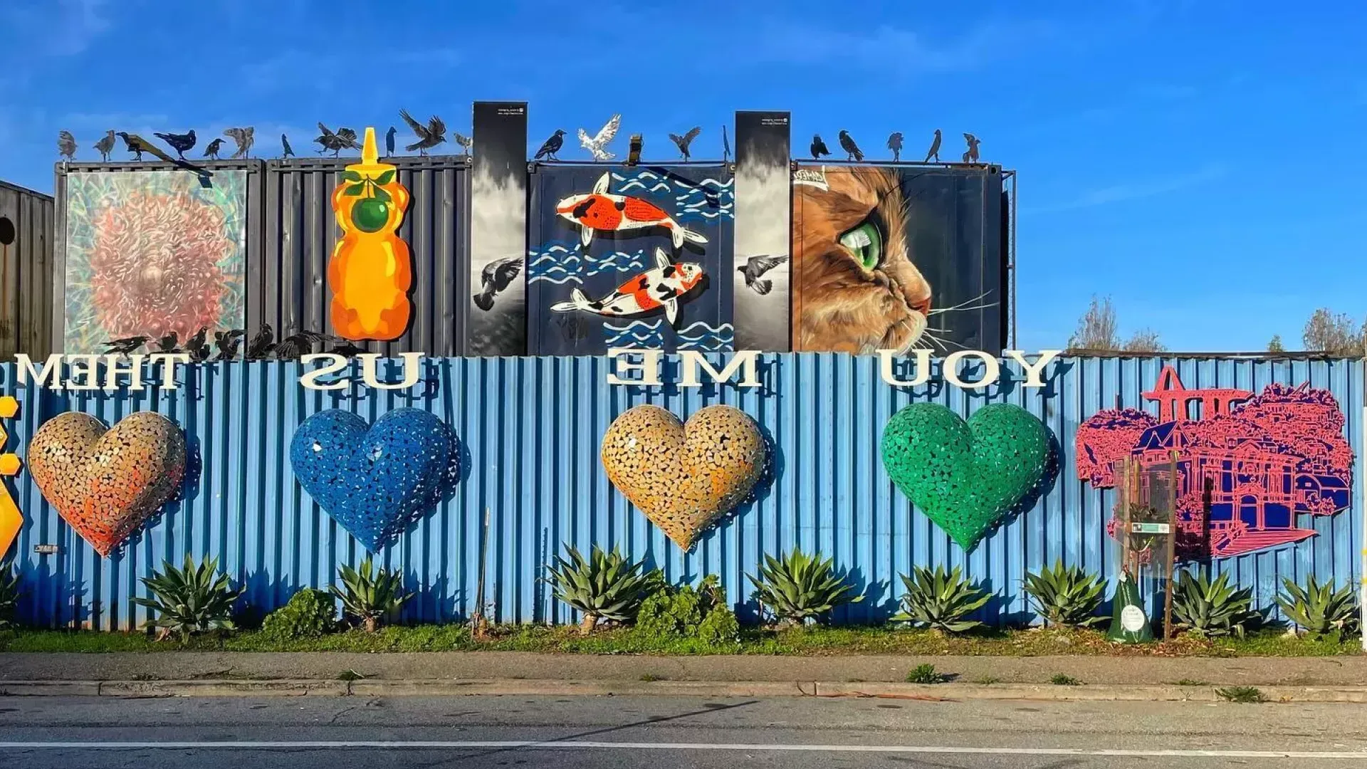 Œuvres d'art et peintures murales dans le quartier Bayview de San Francisco.